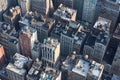 New York City Manhattan aerial view with buildings roof tops Royalty Free Stock Photo