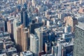 New York City Manhattan aerial view with skyscrapers Royalty Free Stock Photo