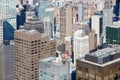 New York City Manhattan aerial view with skyscrapers Royalty Free Stock Photo