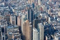 New York City Manhattan aerial view with skyscrapers in a sunny day Royalty Free Stock Photo