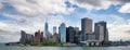 New York City Manhattan downtown panorama Royalty Free Stock Photo