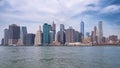 New York City Manhattan downtown skyline Royalty Free Stock Photo