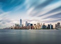 New York City. Manhattan downtown skyline skyscrapers at sunset. Royalty Free Stock Photo