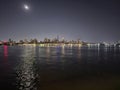 New York City Manhattan downtown skyscraper Skyline modern historic building night view