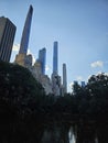 New York City Manhattan Central park downtown skyscraper Skyline modern historic buildings