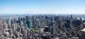 New York City skyline panorama Manhattan midtown Royalty Free Stock Photo