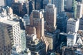 New York City Manhattan midtown aerial view Royalty Free Stock Photo