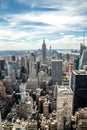 New York City manhattan midtown buildings skyline Royalty Free Stock Photo