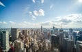 New York City manhattan midtown buildings skyline Royalty Free Stock Photo