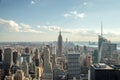 New York City manhattan midtown buildings skyline Royalty Free Stock Photo