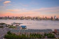 New York City Manhattan midtown skyline at dusk Royalty Free Stock Photo