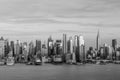 New York City Manhattan midtown skyline at dusk Royalty Free Stock Photo