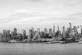 New York City Manhattan midtown skyline at dusk Royalty Free Stock Photo