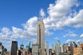 New York City Manhattan midtown view with Empire State Building Royalty Free Stock Photo