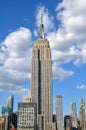 New York City Manhattan midtown view with Empire State Building Royalty Free Stock Photo