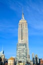 New York City Manhattan midtown view with Empire State Building, NYC Royalty Free Stock Photo