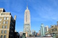 New York City Manhattan midtown view with Empire State Building, NYC Royalty Free Stock Photo