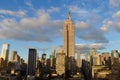 New York City Manhattan midtown view with the Empire State Building Royalty Free Stock Photo