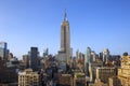 New York City Manhattan Midtown view with Empire State Building Royalty Free Stock Photo