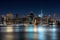 Manhattan night, New York Royalty Free Stock Photo