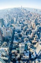 New york city manhattan skyl aerial