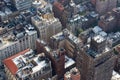 New York City Manhattan skyline aerial roof tops view Royalty Free Stock Photo