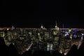 New York City Manhattan skyline aerial view with Empire State Royalty Free Stock Photo