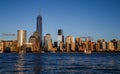 New York City skyline as seen from Boulevard East, New Jersey. Royalty Free Stock Photo