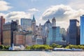New York City with Manhattan Skyline Royalty Free Stock Photo