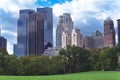 New York City Manhattan skyline panorama viewed from Central Par Royalty Free Stock Photo