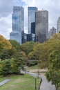 New York City Manhattan skyline panorama viewed from Central Par Royalty Free Stock Photo