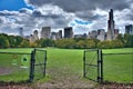 New York City Manhattan skyline panorama viewed from Central Par Royalty Free Stock Photo