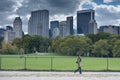 New York City Manhattan skyline panorama viewed from Central Par Royalty Free Stock Photo