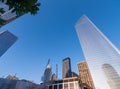 New York City - Manhattan skyline from street level