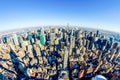 New york city manhattan syline aerial Royalty Free Stock Photo