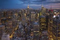 New York City Manhattan Midtown view with Empire State Building, New York City, USA. Royalty Free Stock Photo