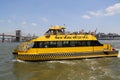 New York City Water Taxi in East River. Royalty Free Stock Photo
