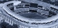 NEW YORK CITY - MAY 22, 2013: Yankee Stadium, aerial view. Home of the Yankees it is situated in the Bronx and can host 50000 for