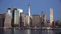 New York City midtown Manhattan sunset skyline panorama view Royalty Free Stock Photo