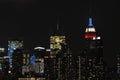 New York City Midtown at Night Royalty Free Stock Photo