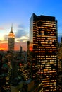 New York City midtown skyline Royalty Free Stock Photo