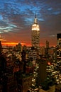 New York City midtown skyline Royalty Free Stock Photo