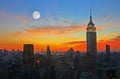 New York City midtown skyline Royalty Free Stock Photo