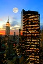 New York City midtown skyline Royalty Free Stock Photo