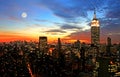 New York City midtown skyline Royalty Free Stock Photo