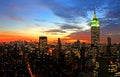 New York City midtown skyline Royalty Free Stock Photo