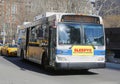 New York City MTA bus in Manhattan Royalty Free Stock Photo