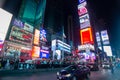 People and the traffic of Times Square, new york Royalty Free Stock Photo