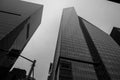 Bank of America Tower black and white Royalty Free Stock Photo