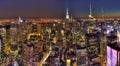 New York City night view Royalty Free Stock Photo